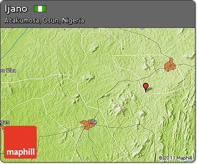 Physical 3D Map of Ijano
