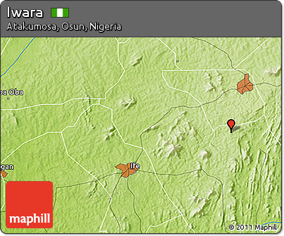 Physical 3D Map of Iwara