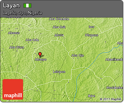 Physical 3D Map of Layan