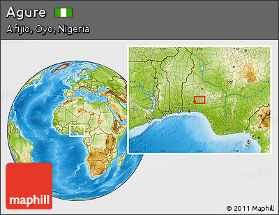 Physical Location Map of Agure
