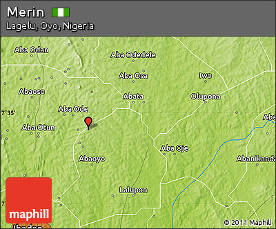 Physical Map of Merin