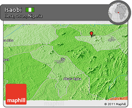 Political Panoramic Map of Isaobi