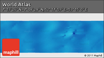 Physical Panoramic Map of the Area around 7° 30' 57" N, 52° 46' 29" E