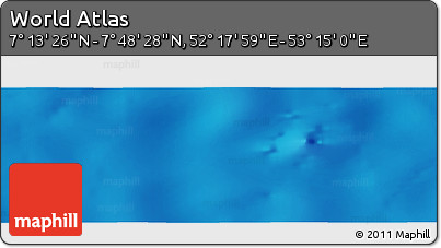 Physical Panoramic Map of the Area around 7° 30' 57" N, 52° 46' 29" E