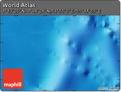 Physical Map of the Area around 7° 30' 57" N, 55° 19' 30" E
