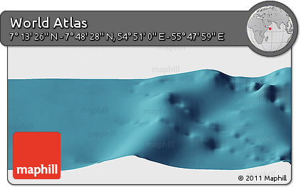 Satellite Panoramic Map of the Area around 7° 30' 57" N, 55° 19' 30" E
