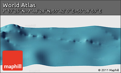 Satellite Panoramic Map of the Area around 7° 30' 57" N, 56° 10' 29" E