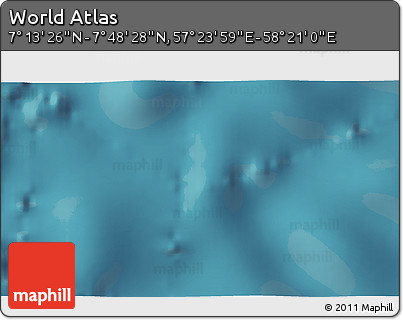 Satellite 3D Map of the Area around 7° 30' 57" N, 57° 52' 30" E