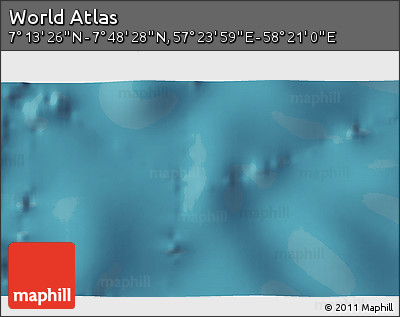 Satellite 3D Map of the Area around 7° 30' 57" N, 57° 52' 30" E