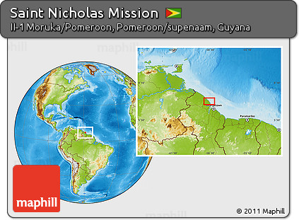 Physical Location Map of Saint Nicholas Mission