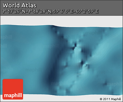 Satellite 3D Map of the Area around 7° 30' 57" N, 59° 34' 30" E