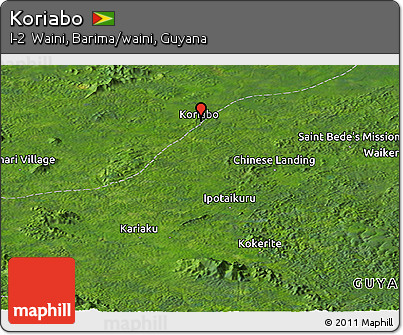 Satellite Panoramic Map of Koriabo