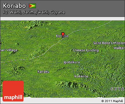 Satellite Panoramic Map of Koriabo