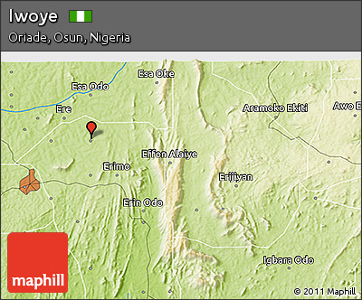 Physical 3D Map of Iwoye