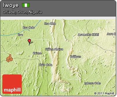 Physical 3D Map of Iwoye