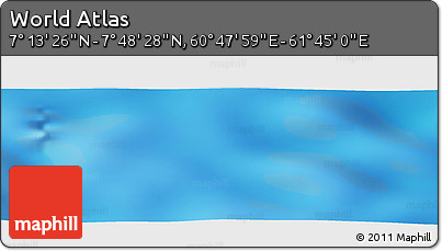 Physical Panoramic Map of the Area around 7° 30' 57" N, 61° 16' 29" E