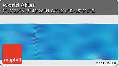 Physical Panoramic Map of the Area around 7° 30' 57" N, 64° 40' 30" E