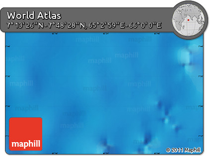 Physical Map of the Area around 7° 30' 57" N, 65° 31' 30" E