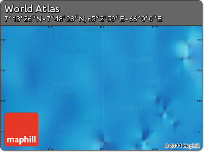 Physical Map of the Area around 7° 30' 57" N, 65° 31' 30" E