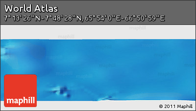 Physical Panoramic Map of the Area around 7° 30' 57" N, 66° 22' 30" E