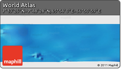Physical Panoramic Map of the Area around 7° 30' 57" N, 66° 22' 30" E