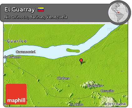 Physical 3D Map of El Guarray