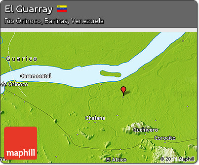 Physical 3D Map of El Guarray