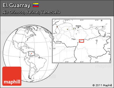Blank Location Map of El Guarray