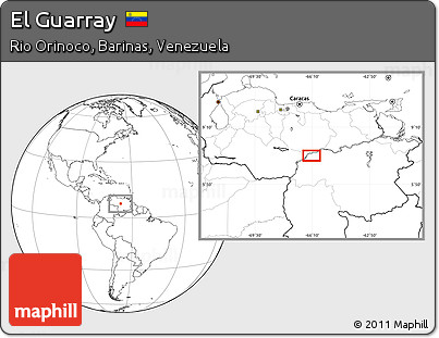 Blank Location Map of El Guarray