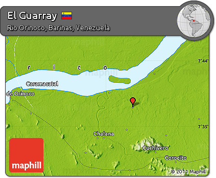 Physical Map of El Guarray
