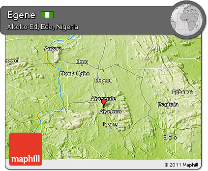 Physical 3D Map of Egene