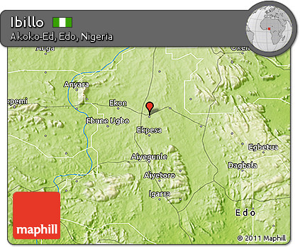 Physical 3D Map of Ibillo