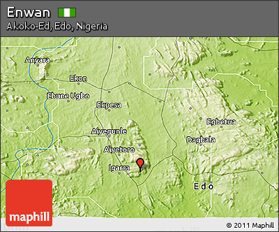 Physical 3D Map of Enwan