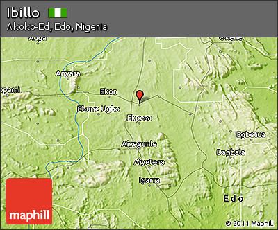 Physical 3D Map of Ibillo