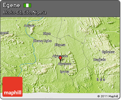 Physical 3D Map of Egene