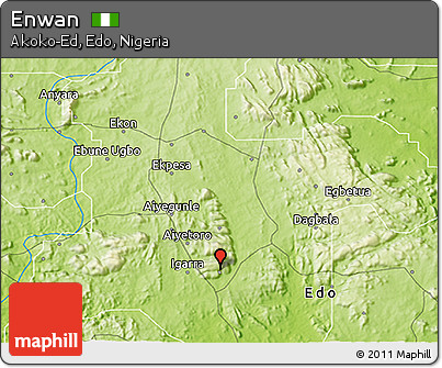 Physical 3D Map of Enwan