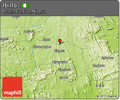 Physical 3D Map of Ibillo