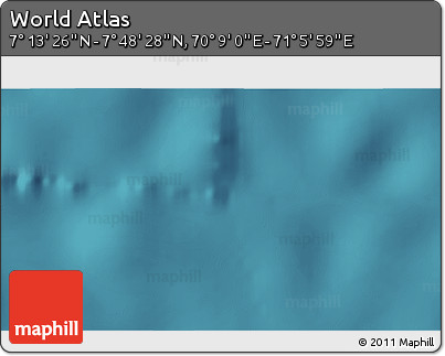 Satellite 3D Map of the Area around 7° 30' 57" N, 70° 37' 30" E