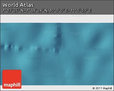 Satellite 3D Map of the Area around 7° 30' 57" N, 70° 37' 30" E