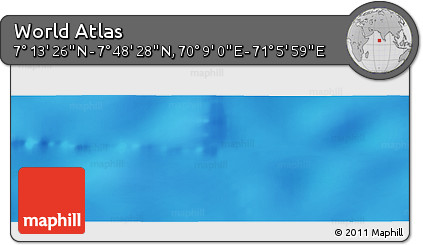 Physical Panoramic Map of the Area around 7° 30' 57" N, 70° 37' 30" E
