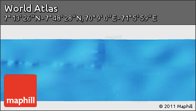 Physical Panoramic Map of the Area around 7° 30' 57" N, 70° 37' 30" E