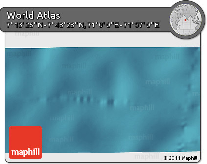 Satellite 3D Map of the Area around 7° 30' 57" N, 71° 28' 29" E