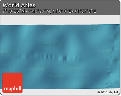 Satellite 3D Map of the Area around 7° 30' 57" N, 71° 28' 29" E