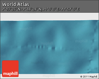 Satellite 3D Map of the Area around 7° 30' 57" N, 71° 28' 29" E