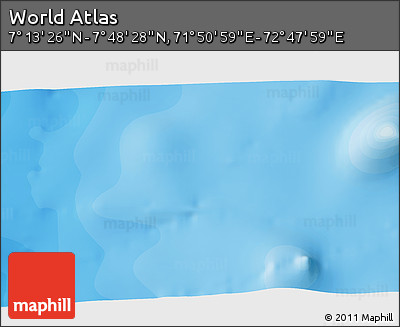 Political 3D Map of the Area around 7° 30' 57" N, 72° 19' 29" E