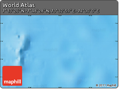 Physical Map of the Area around 7° 30' 57" N, 74° 1' 30" E