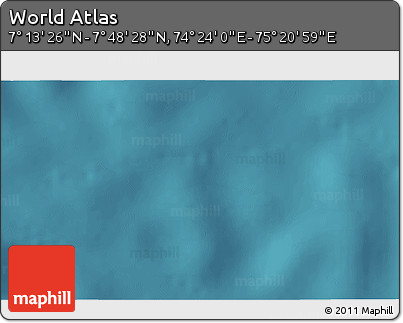Satellite 3D Map of the Area around 7° 30' 57" N, 74° 52' 30" E