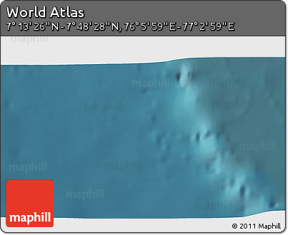 Satellite 3D Map of the Area around 7° 30' 57" N, 76° 34' 29" E