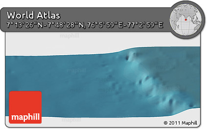 Satellite Panoramic Map of the Area around 7° 30' 57" N, 76° 34' 29" E