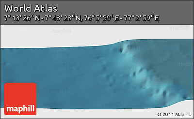 Satellite Panoramic Map of the Area around 7° 30' 57" N, 76° 34' 29" E